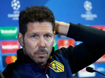 Simeone en rueda de prensa Simeone en rueda de prensa