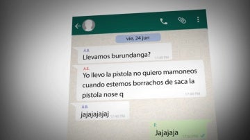 Chat del grupo 'La Manada'