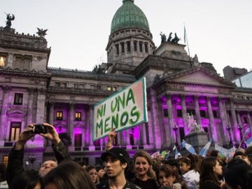 Convocatoria contra la violencia machista en Argentina