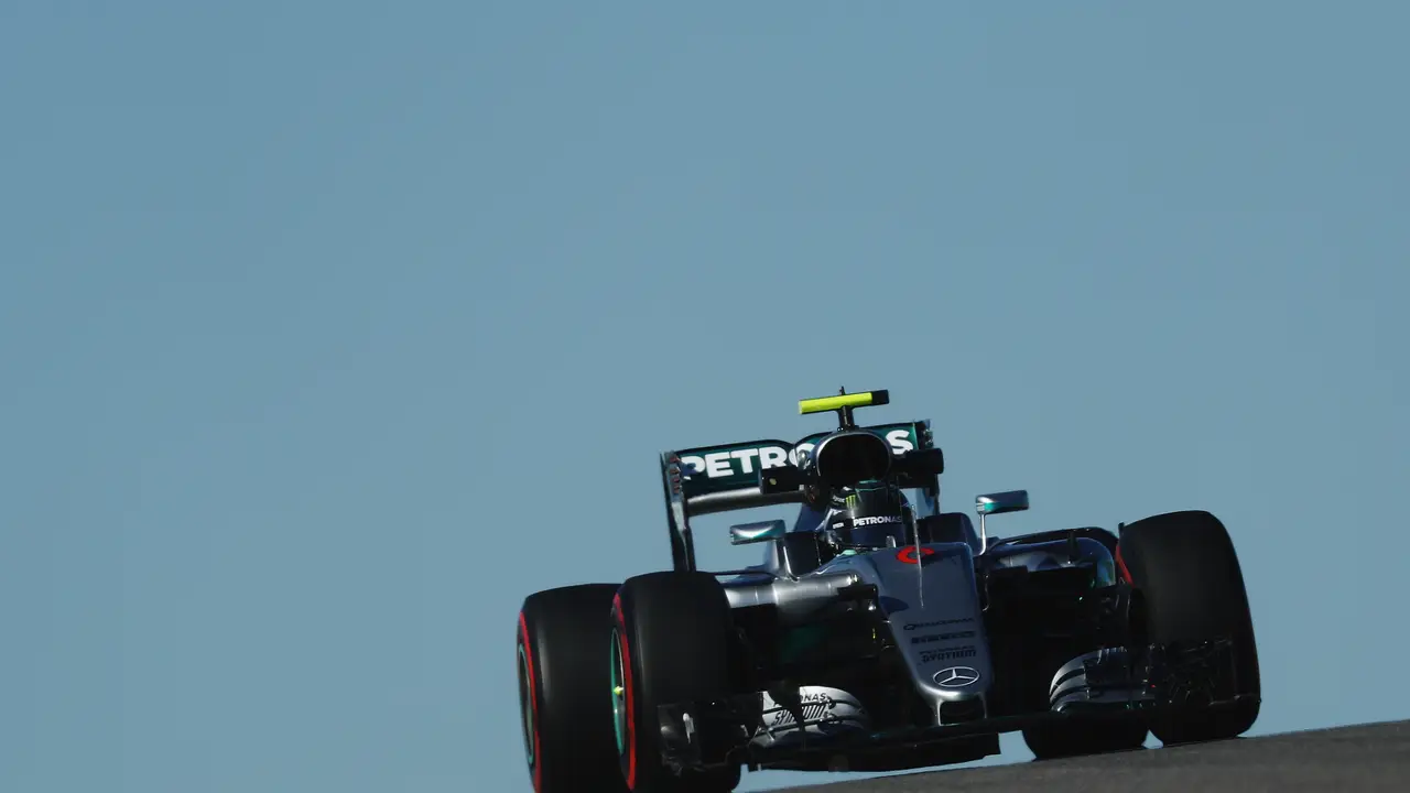 Rosberg, rodando en el circuito de Austin