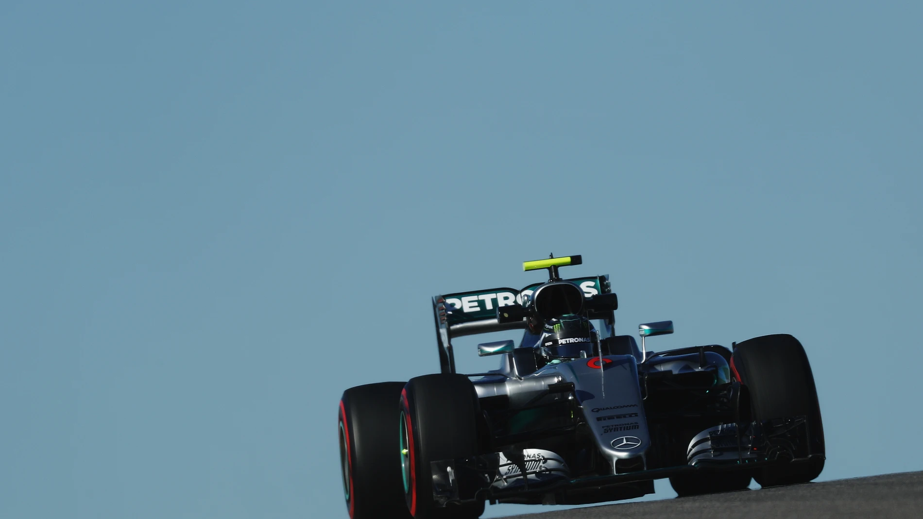 Rosberg, rodando en el circuito de Austin