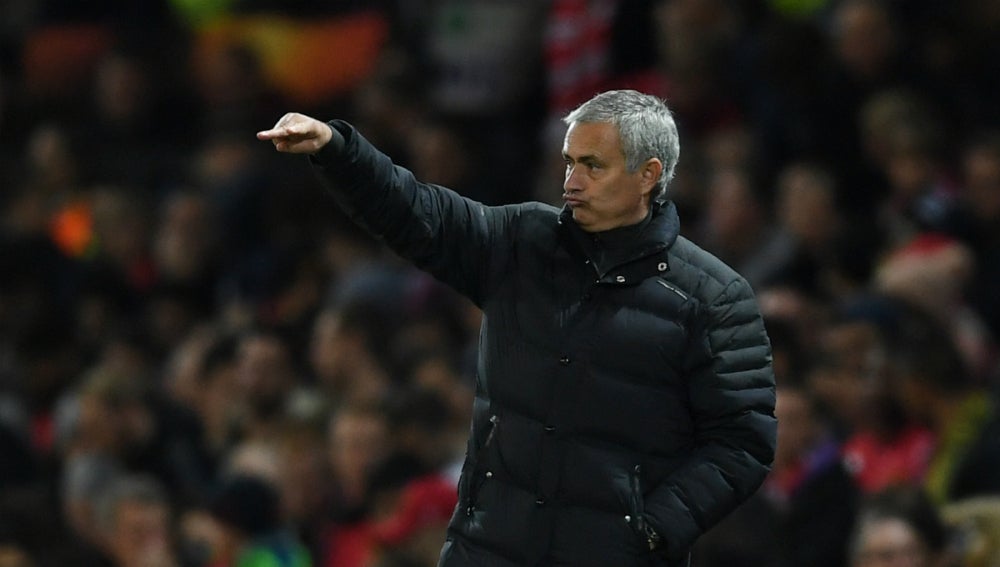 Jose Mourinho, con el United