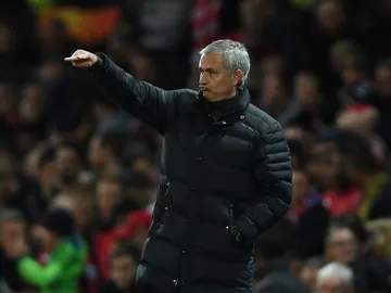 Jose Mourinho, con el United Jose Mourinho, con el United
