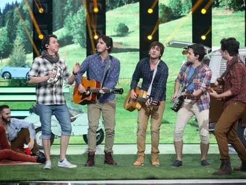 Morat actúa juanto a David Guapo en la tercera gala de 'Tu cara me suena' Morat actúa juanto a David Guapo en la tercera gala de 'Tu cara me suena'