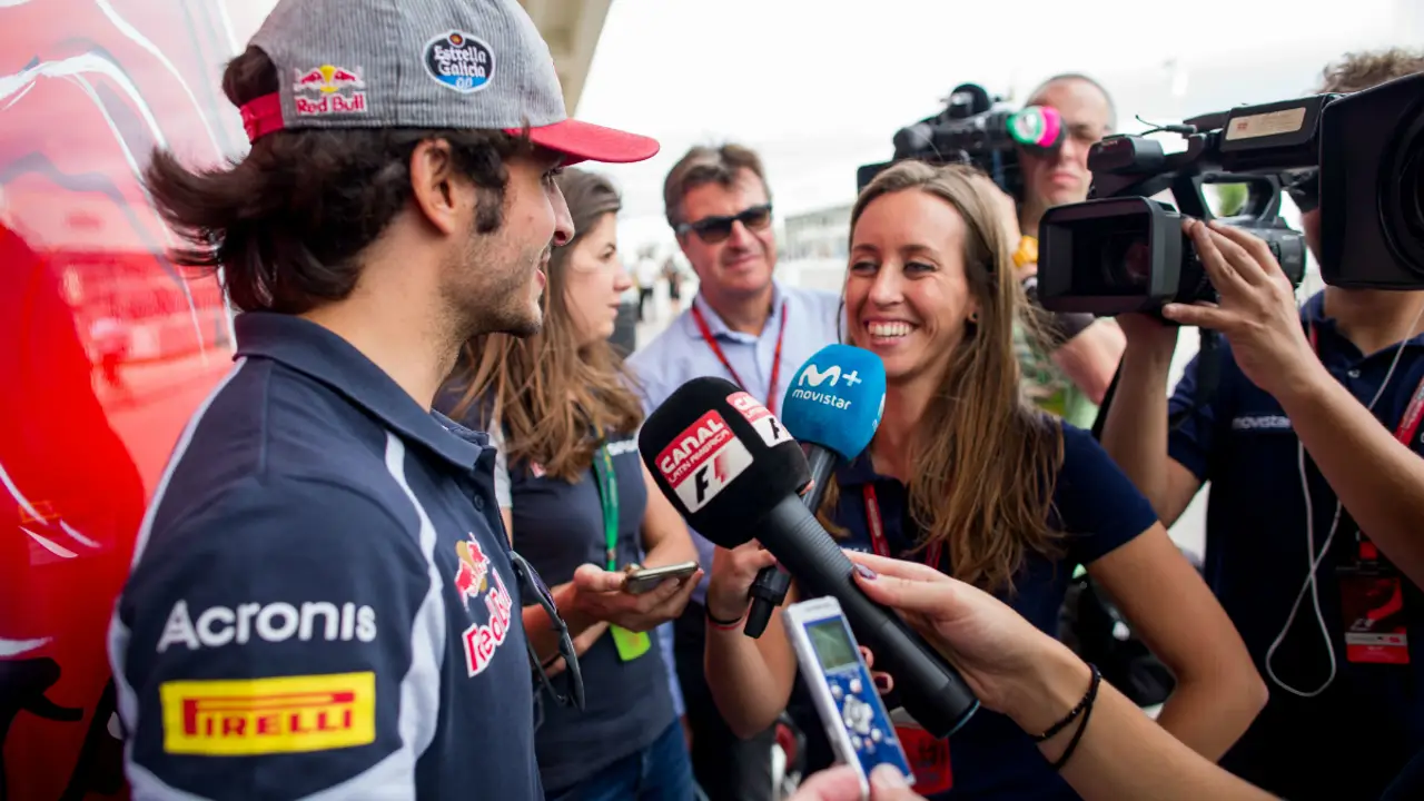 Sainz, ante la prensa