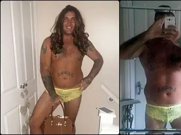 Karl Hughes, vistiendo ropa interior femenina para que el acosador de su novia la dejara tranquila Karl Hughes, vistiendo ropa interior femenina para que el acosador de su novia la dejara tranquila