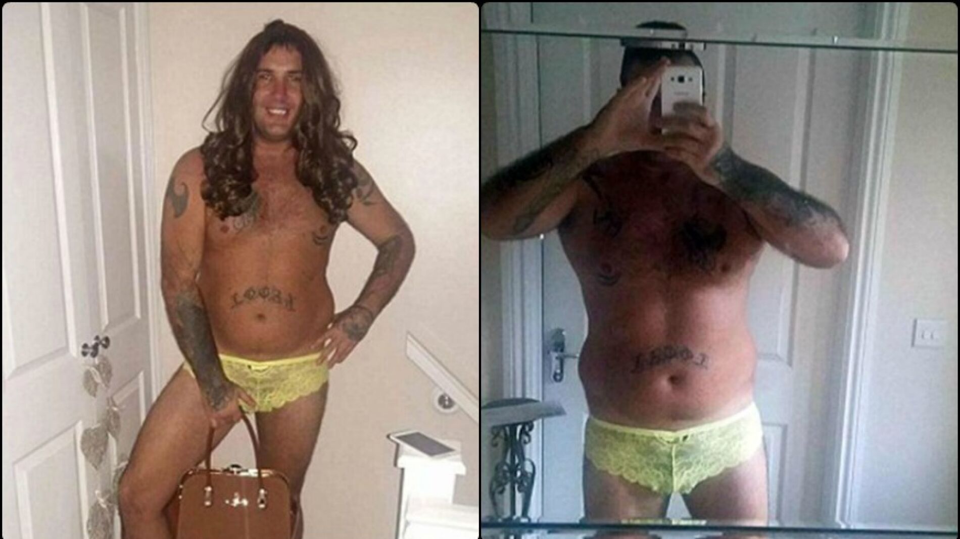 Karl Hughes, vistiendo ropa interior femenina para que el acosador de su novia la dejara tranquila