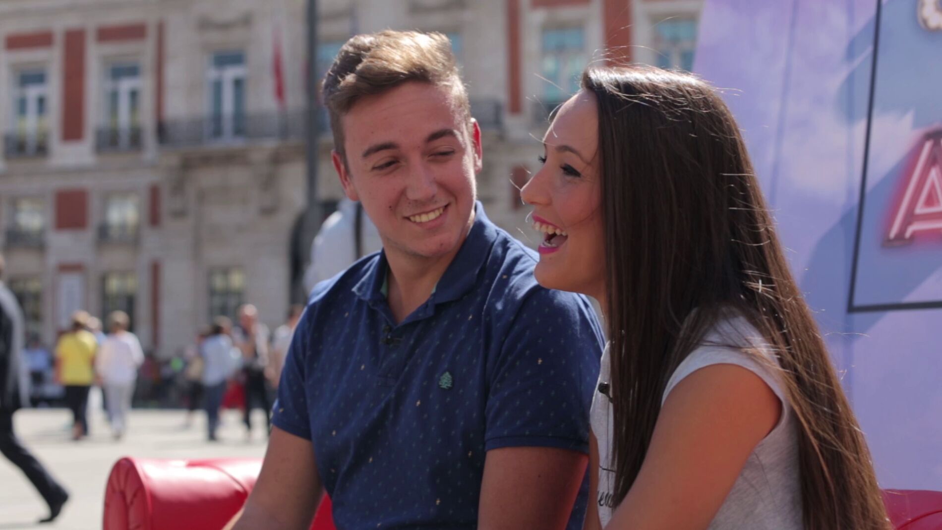 Borja y Tania en 'El amor est&aacute; en la calle'