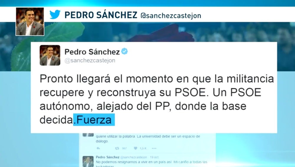 Frame 34.512553 de: Los socialistas se preguntan si irá al debate o si se reserva para volver a presentarse a liderar el partido