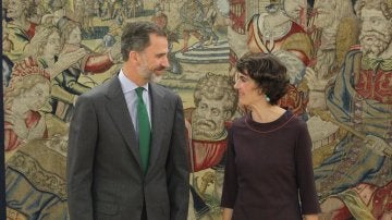 El Rey recibe a la representante de EQUO, Rosa Martínez Rodríguez