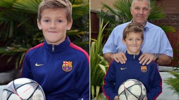 Specer Presho, el niño que salvó la vida de su amigo con una camiseta del Barça