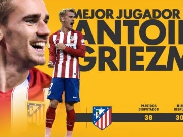 Griezmann, mejor jugador de la pasada temporada