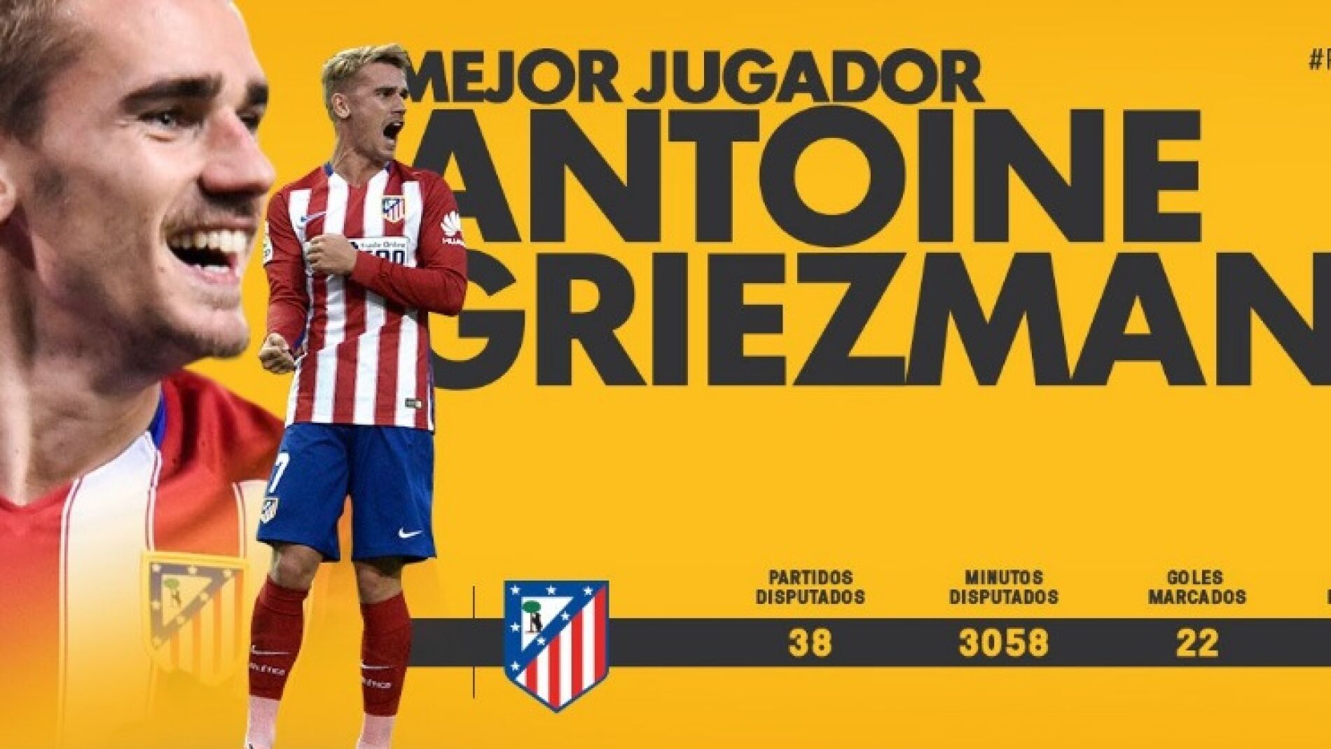 Griezmann, mejor jugador de la pasada temporada
