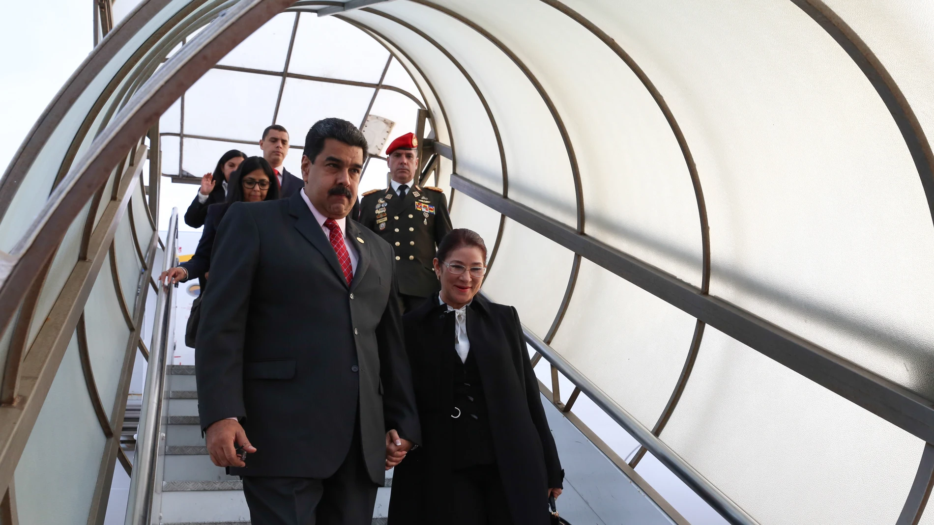 Maduro a su llegada a Roma Maduro a su llegada a Roma
