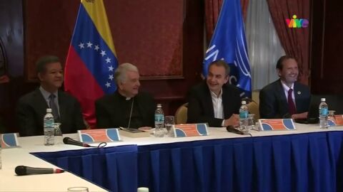 Frame 6.381083 de: Gobierno y oposici&oacute;n retoman el di&aacute;logo en Venezuela.