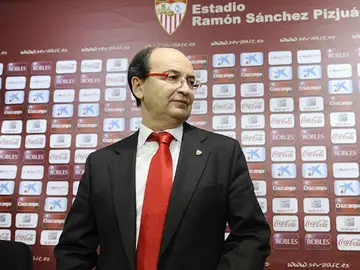 Pepe Castro, presidente del Sevilla. Pepe Castro, presidente del Sevilla.