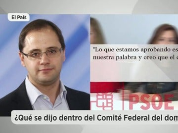 César Luena en el Comité Federal