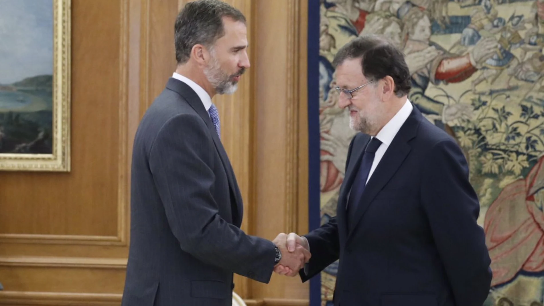 El Rey Felipe VI recibe a Mariano Rajoy El Rey Felipe VI recibe a Mariano Rajoy