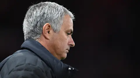 José Mourinho, durante un partido con el United José Mourinho, durante un partido con el United