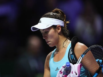 Muguruza se retira cabizbaja del partido