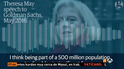 Filtran una grabaci&oacute;n de Theresa May en la que revela sus miedos ante el 'brexit'