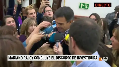 Frame 3.612773 de: Pedro Sánchez adelanta su 'no' pero mantener la incógnita: "El sábado será otro día" Frame 3.612773 de: Pedro Sánchez adelanta su 'no' pero mantener la incógnita: "El sábado será otro día"