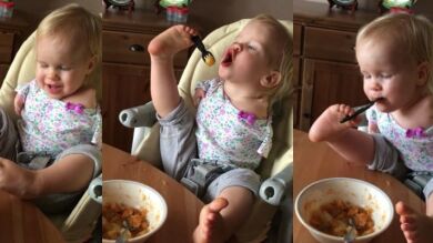 La historia de superación de la pequeña que nació sin brazos