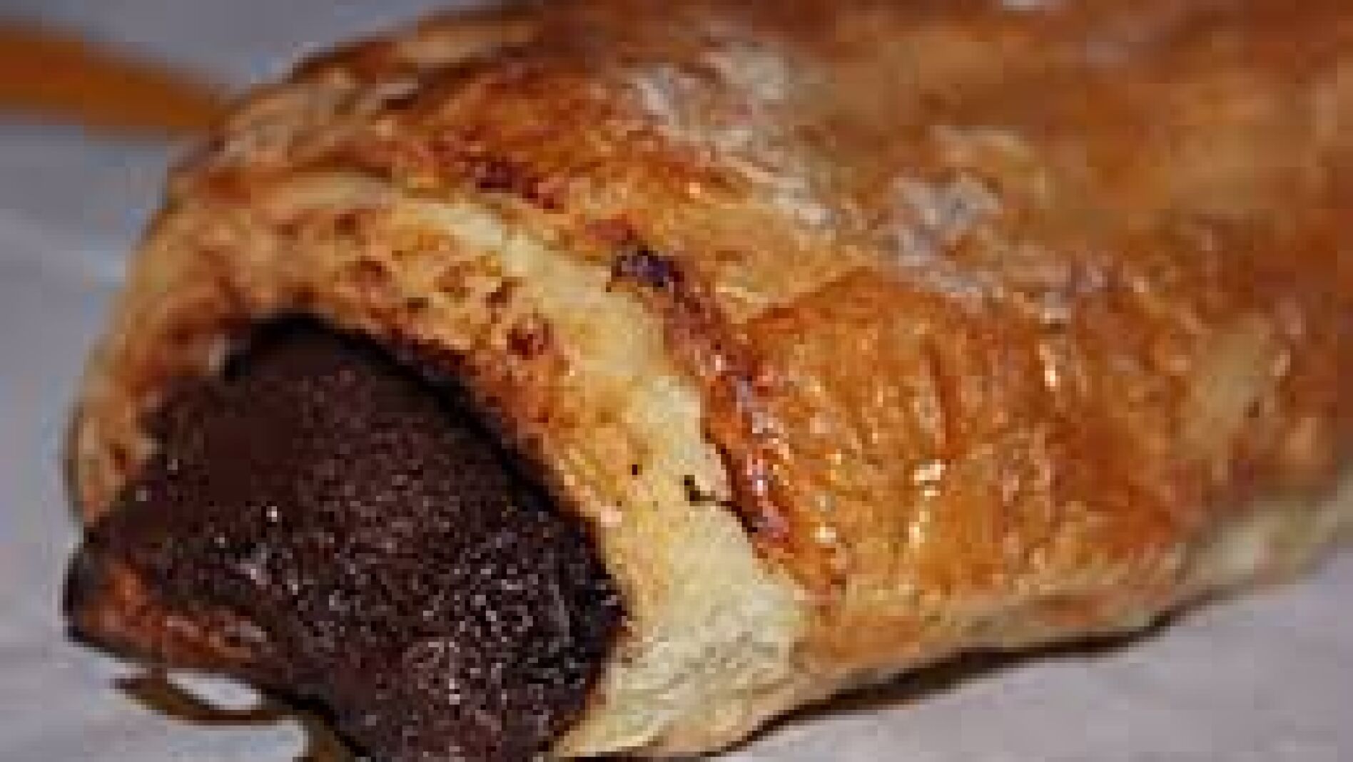 Una napolitana de chocolate