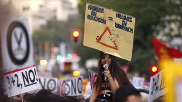 Pancartas de la manifestación