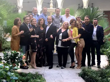 Los actores de 'Allí Abajo' presentan la tercera temporada en Sevilla Los actores de 'Allí Abajo' presentan la tercera temporada en Sevilla