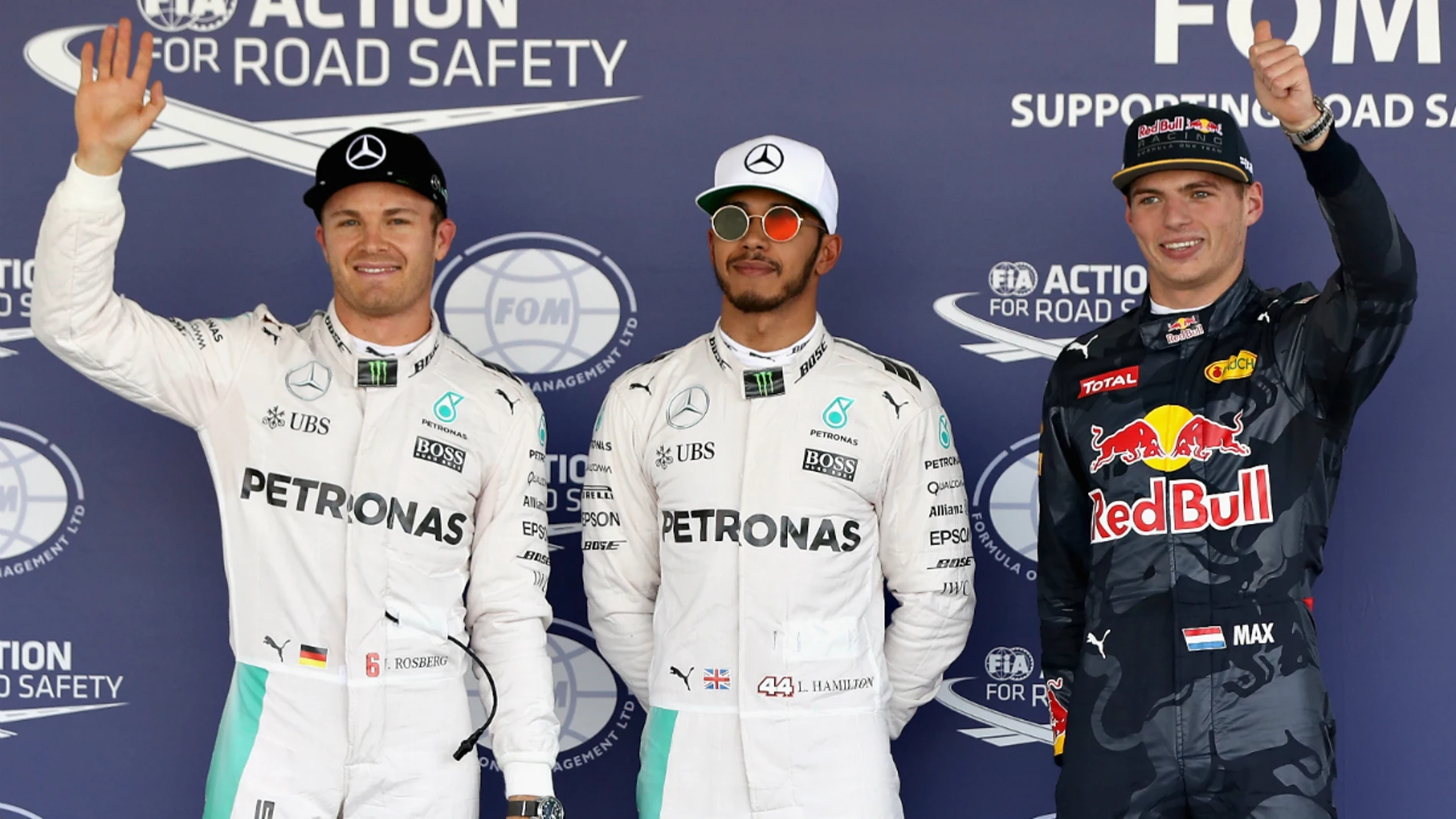 Rosberg, Hamilton y Verstappen, los más rápidos de la Q3