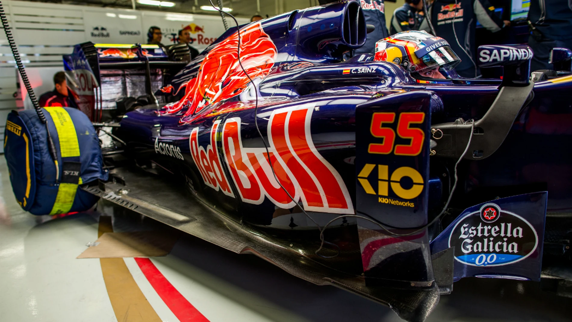 Sainz, a bordo del Toro Rosso