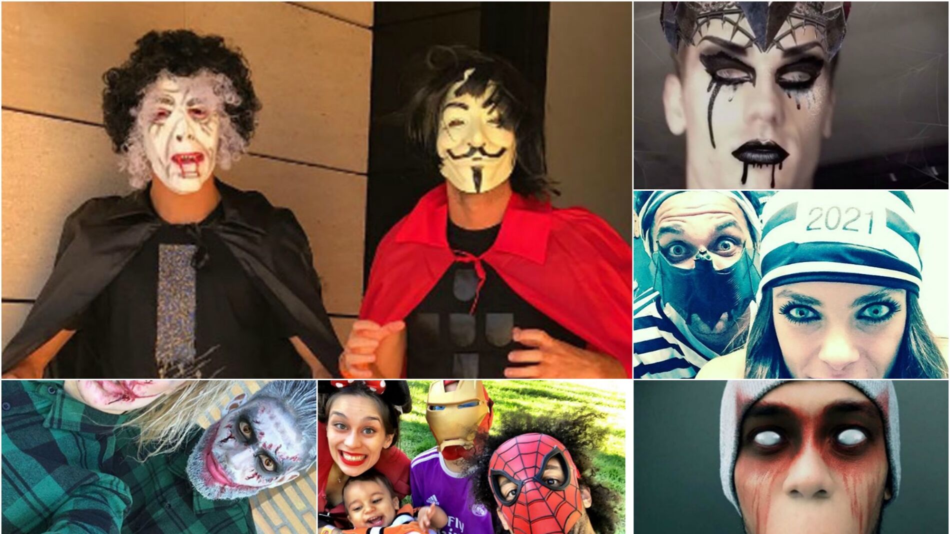 Los disfraces de los jugadores en Halloween