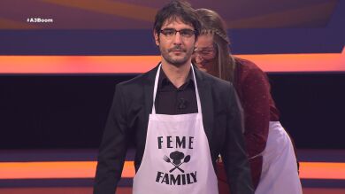 El equipo 'Feme Family' regala a Juanra un delantal