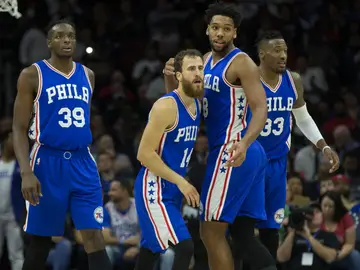 Sergio Rodríguez, durante un partido con los Sixers Sergio Rodríguez, durante un partido con los Sixers