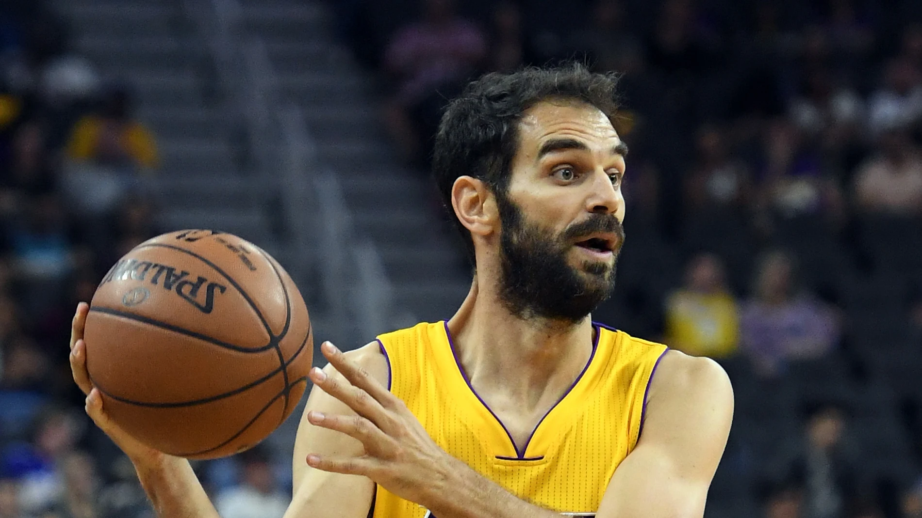 José Manuel Calderón, durante un partido con los Lakers José Manuel Calderón, durante un partido con los Lakers