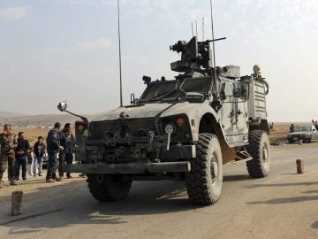 Vehículo de miembros de las fuerzas iraquíes