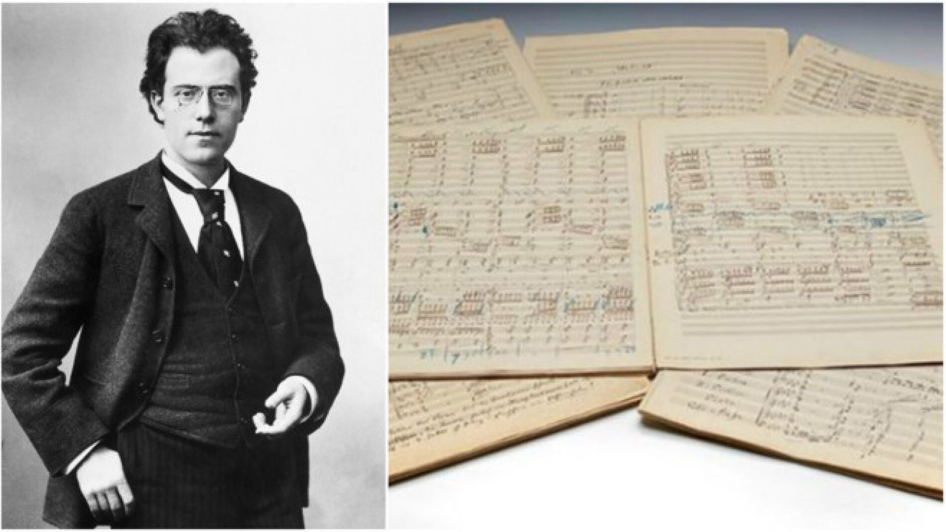 Partitura original de la Sinfon&iacute;a N&ordm; 2 "Resurrecci&oacute;n", de Gustav Mahler