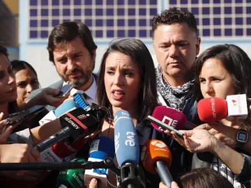 Irene Montero a su salida del CIE de Aluche Irene Montero a su salida del CIE de Aluche