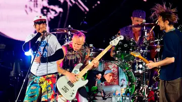 Los Red Hot Chili Peppers durante un concierto Los Red Hot Chili Peppers durante un concierto