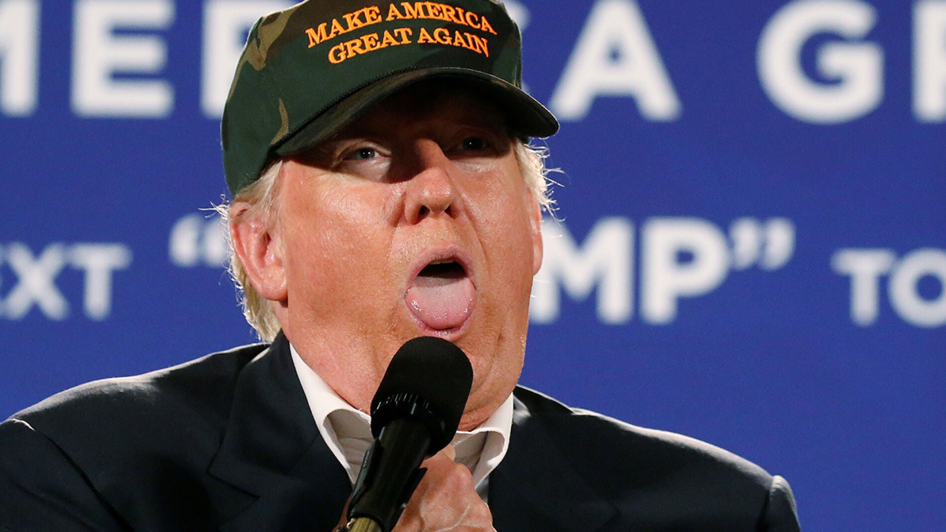 Donald Trump en un acto electoral