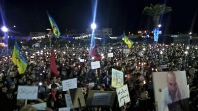 Miles de personas se manifiestan pacíficamente contra la marginación y la represión en el norte de Marruecos