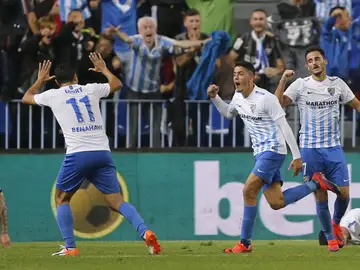 Pablo Fornals celebra un gol ante el Sporting Pablo Fornals celebra un gol ante el Sporting