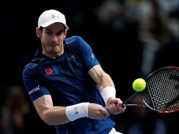 Andy Murray, en su partido ante Berdych Andy Murray, en su partido ante Berdych