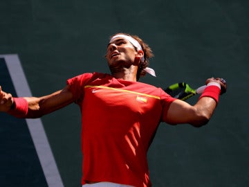 Rafa Nadal durante un torneo