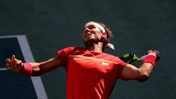 Rafa Nadal durante un torneo