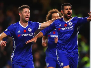 Diego Costa celebra uno de sus goles con el Chelsea Diego Costa celebra uno de sus goles con el Chelsea