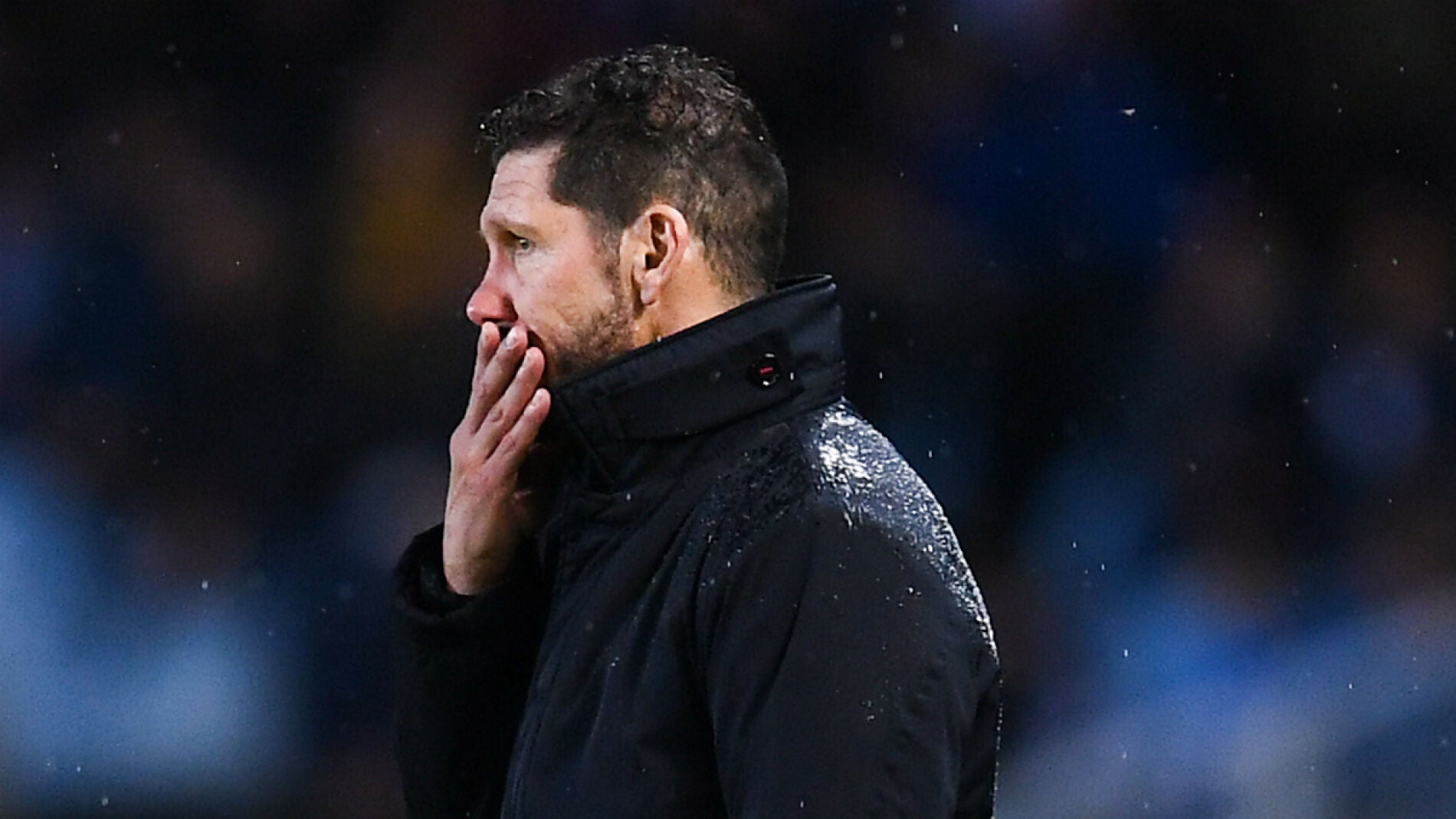 Simeone, con cara de circunstancias