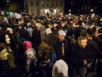 La manifestación de 'Anonymous' en Londres La manifestación de 'Anonymous' en Londres