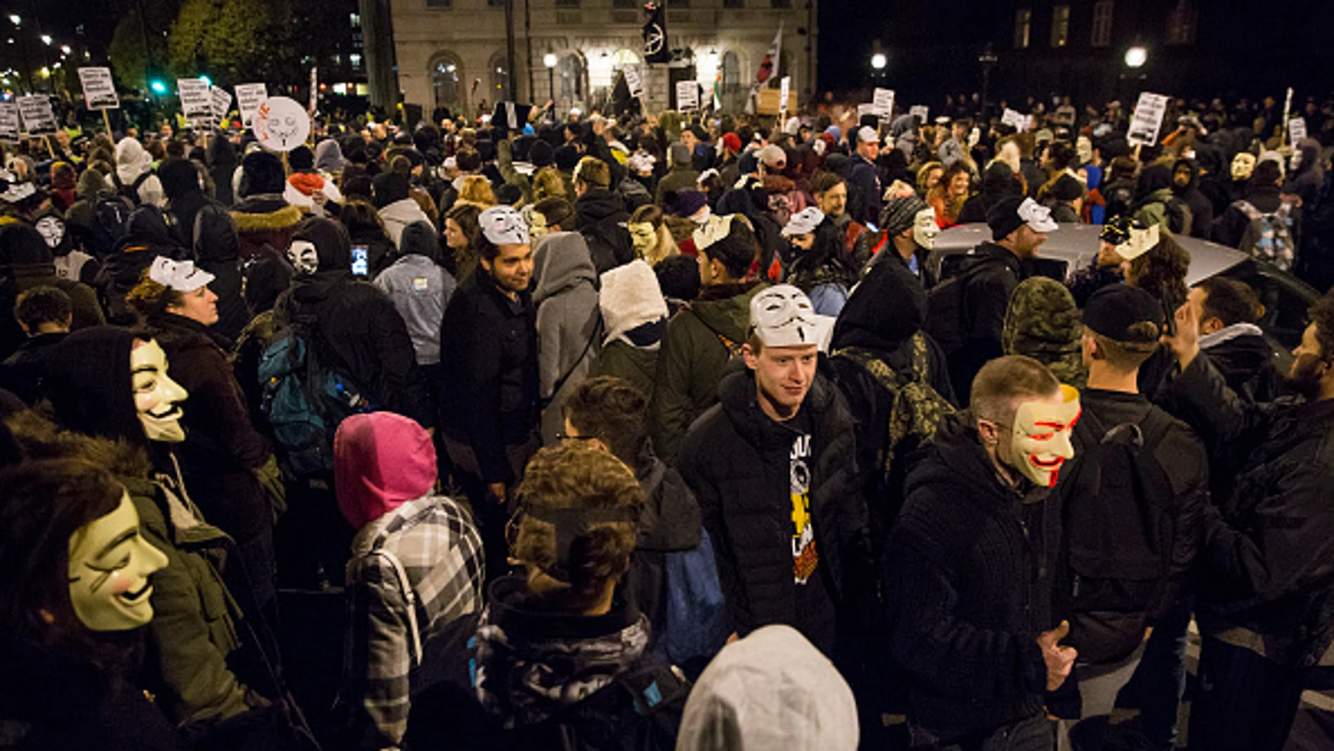La manifestación de 'Anonymous' en Londres La manifestación de 'Anonymous' en Londres